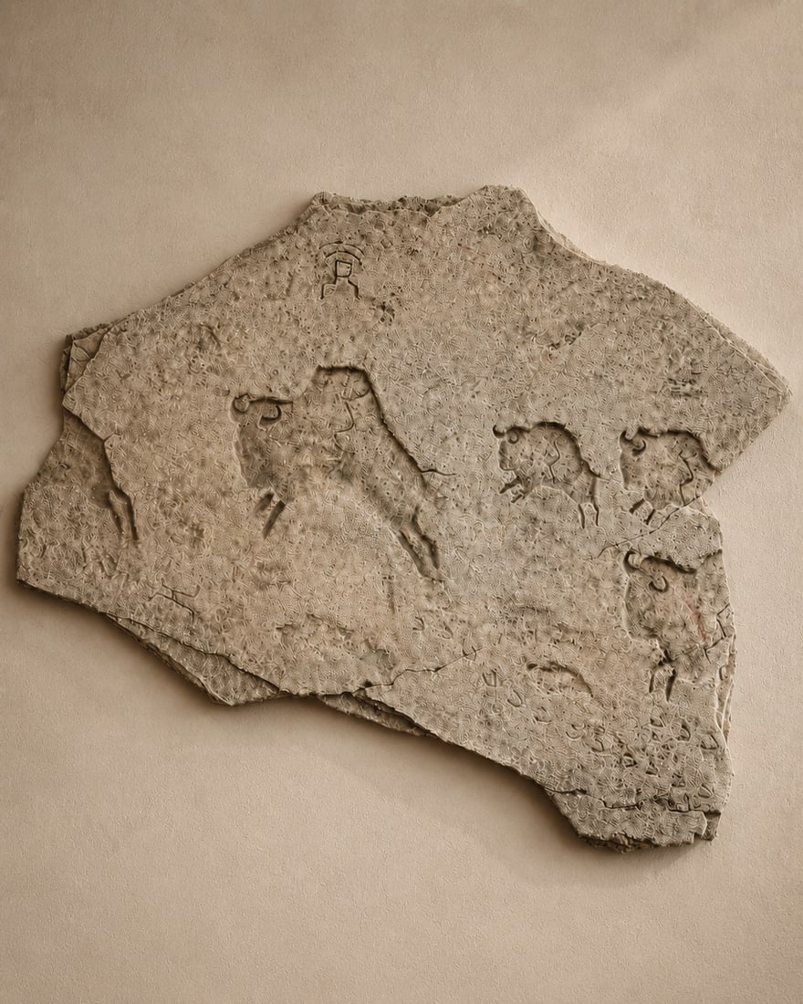 Limited Edition "Buffalo Tracks" Bas-Relief Wall Art - 2