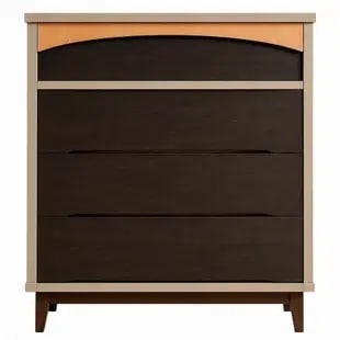Contemporary Two-Tone Four-Drawer Dresser - 2