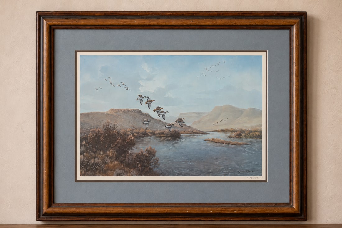 Robert Thomas Signed Limited Edition Print, "Landing Geese" - 2