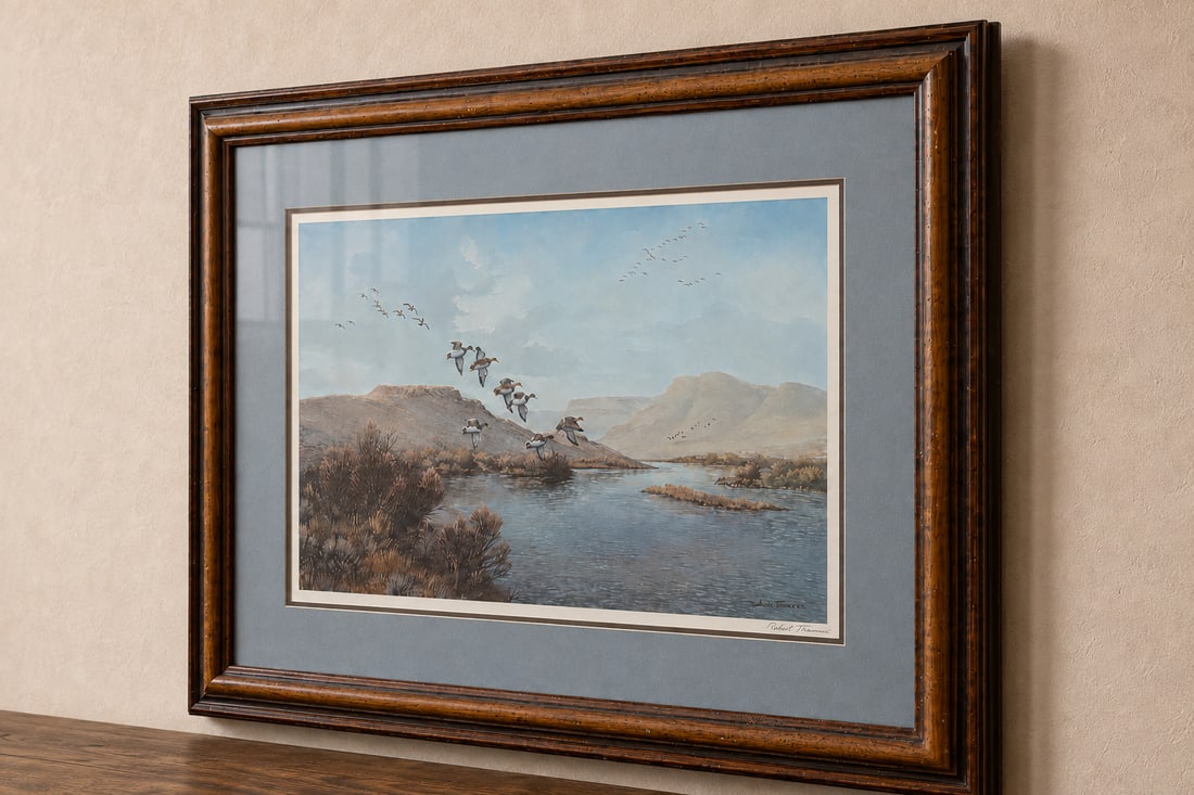 Robert Thomas Signed Limited Edition Print, "Landing Geese" - 3