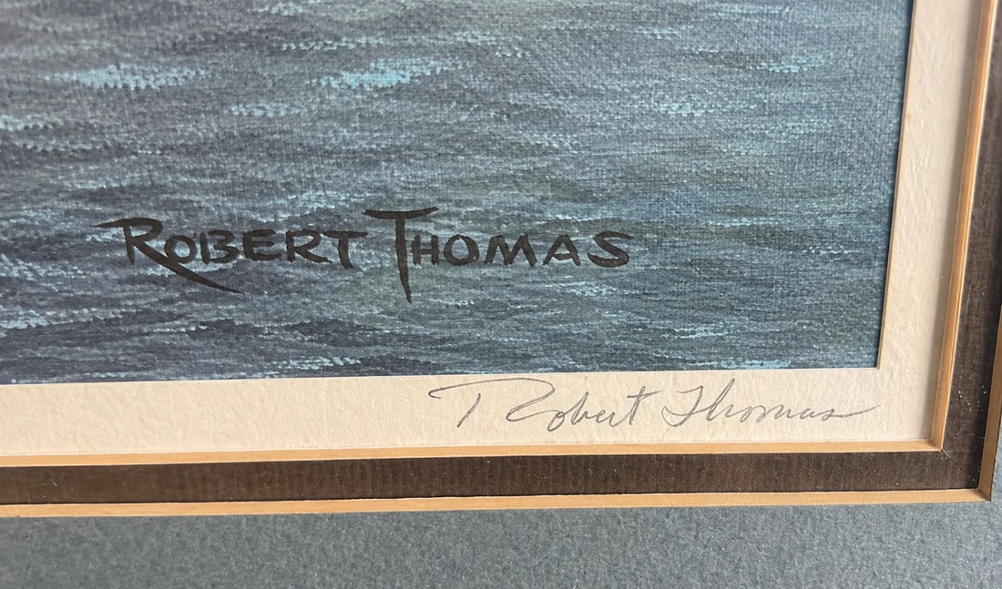 Robert Thomas Signed Limited Edition Print, "Landing Geese" - 4