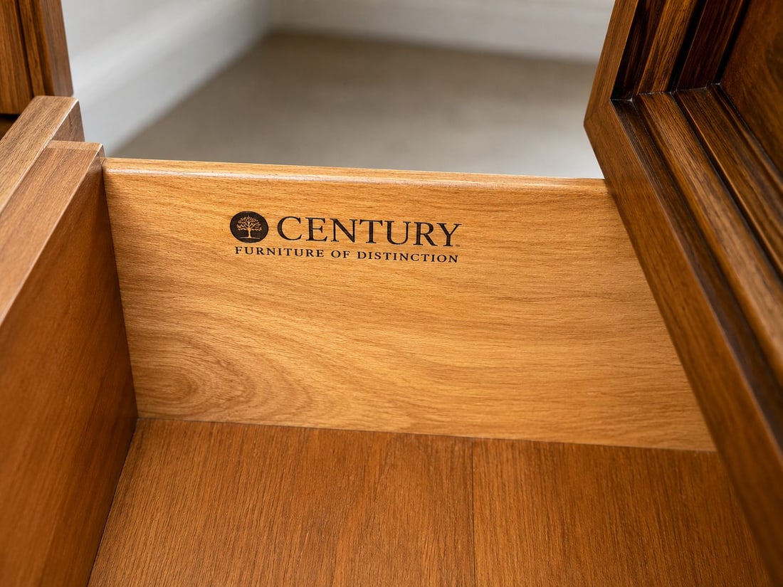 Century Furniture of Distinction Traditional Wood Armoire with Drawers - 5
