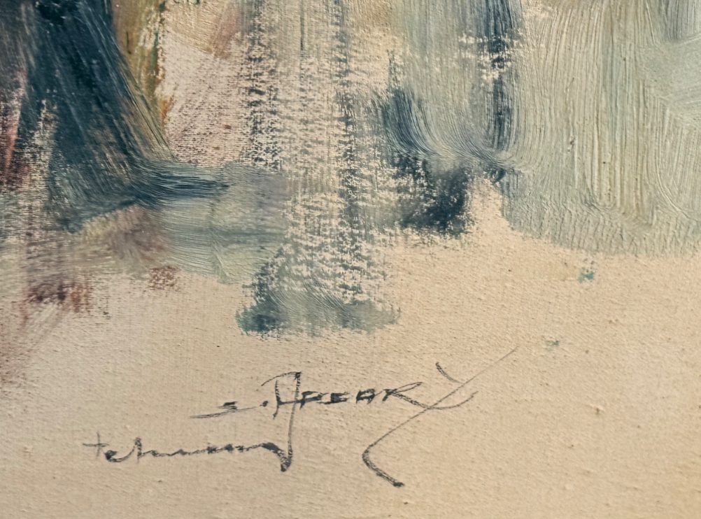Mid-Century Modern Portrait of a Woman, Signed S. Sperry - 5