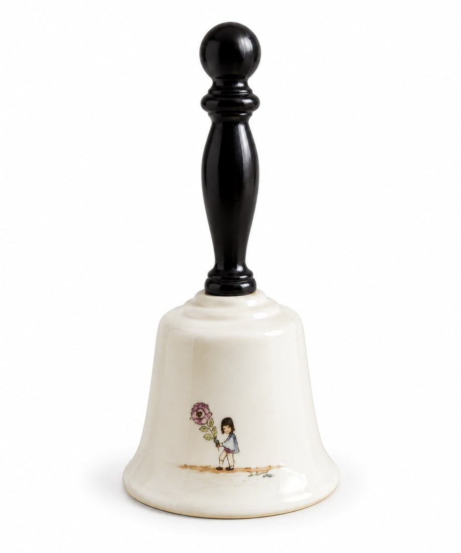 Pair of Mid-Century Hand-Painted Porcelain Bells - 6