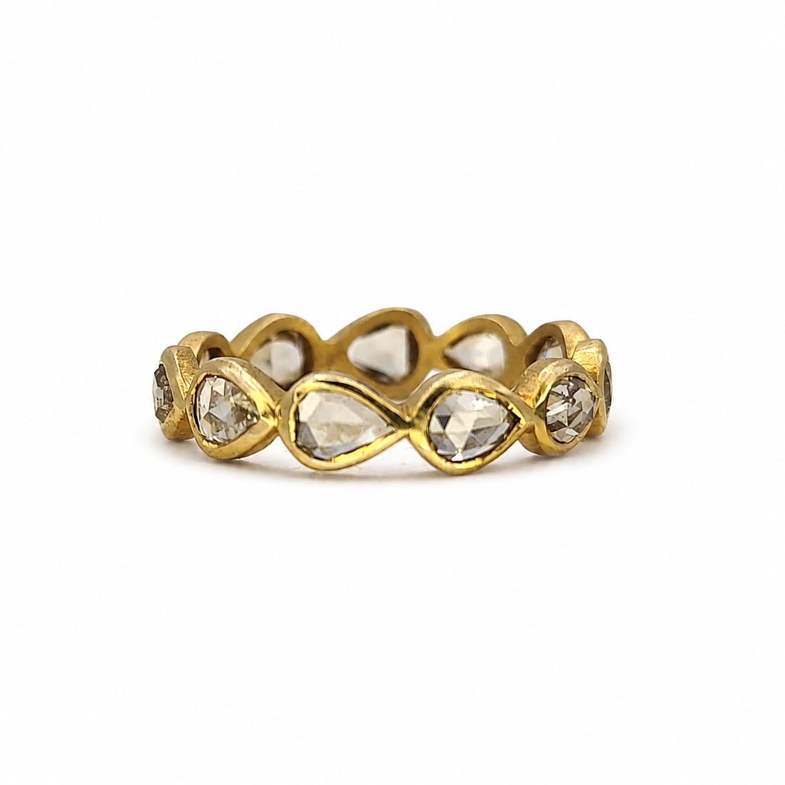Yellow gold diamond ring (1 of 3)