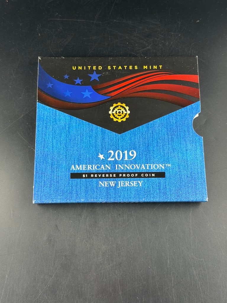 2019 American Innovation $1 Reverse Proof Coin New Jersey: 2019 American Innovation $1 Reverse Proof Coin New Jersey