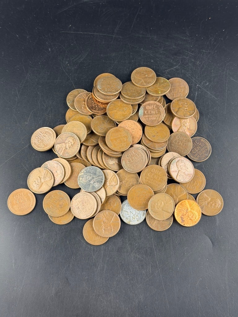 100 Miscellaneous Dated Wheat Pennies - 2