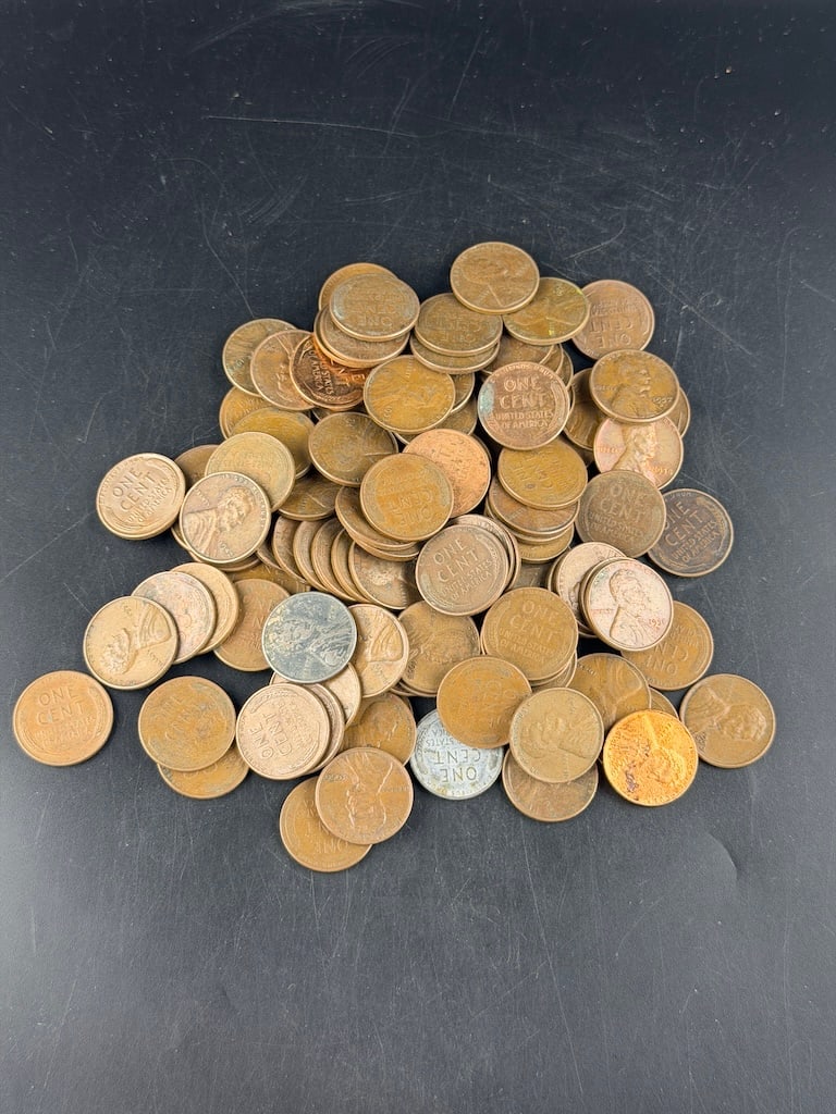 100 Miscellaneous Dated Wheat Pennies - 3