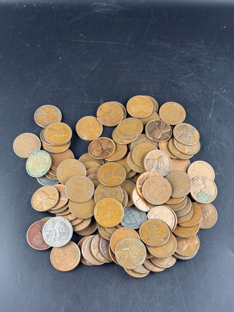 100 Miscellaneous Dated Wheat Pennies - 2