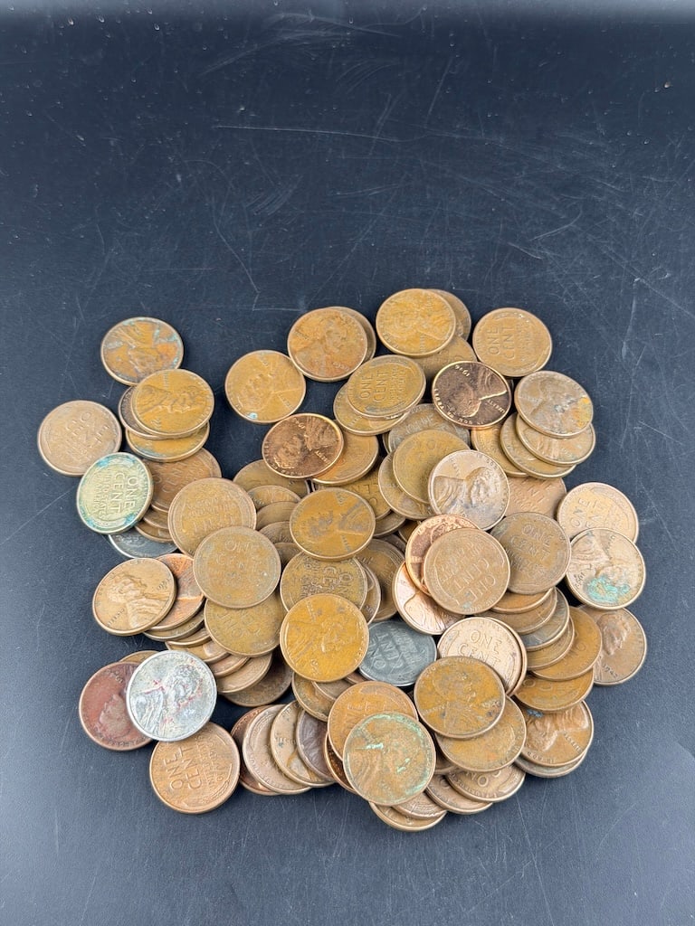 100 Miscellaneous Dated Wheat Pennies - 3