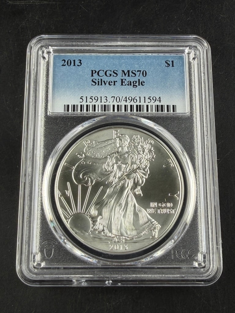 2013 American Silver Eagle Graded PCGS MS70 (1 of 8)