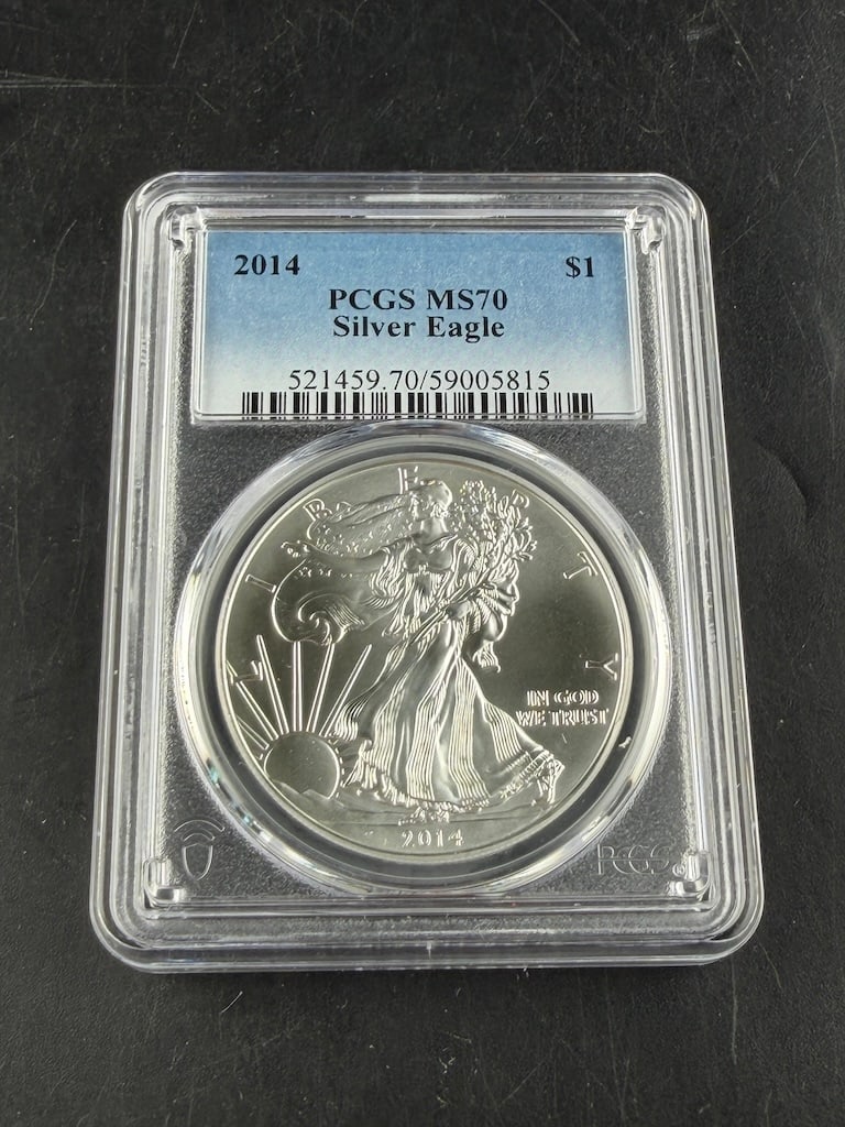 2014 American Silver Eagle Graded PCGS MS70 (1 of 8)
