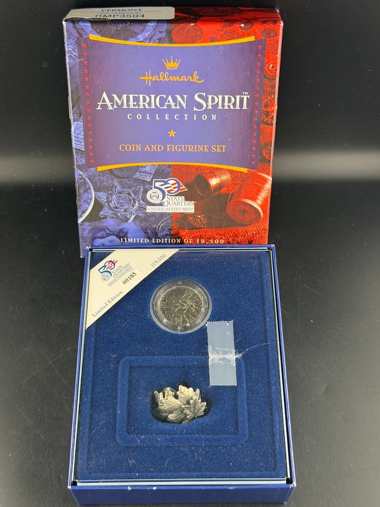 Hallmark American Spirit Collection Coin/Figurine Set Vermont: Hallmark American Spirit Collection Coin/Figurine Set Vermont
