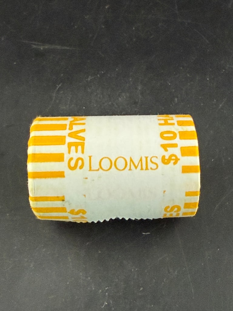 Bank Rolled Unsorted Kennedy Half Dollars (1 of 3)