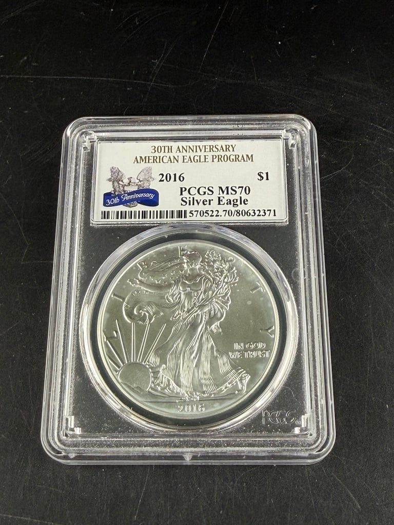 2016 American Eagle Graded PCGS MS70 30th Anniversary Program (1 of 6)
