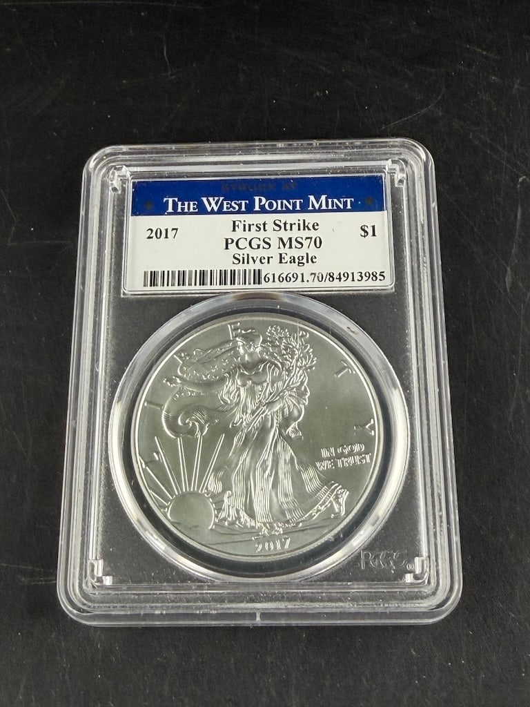 2017 American Eagle Graded PCGS MS70 First Strike West Point Mint (1 of 6)