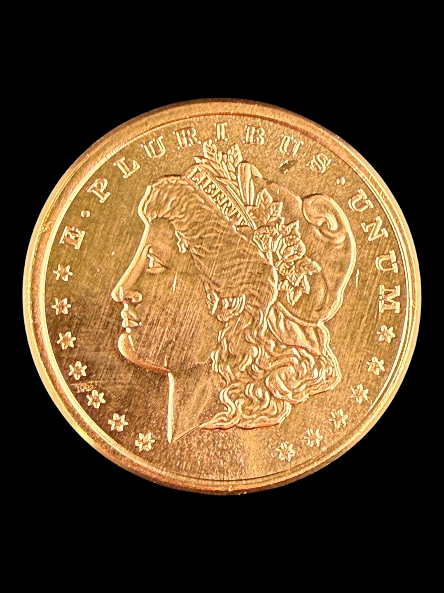 One AVDP Ounce .999 Fine Copper Round Morgan (1 of 4)