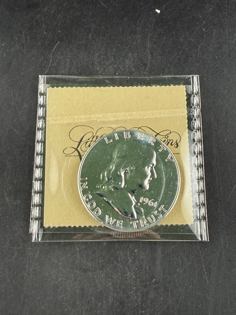 1961 Proof Ben Franklin Silver Half Dollar Grade CH-PROOF-65 (1 of 10)