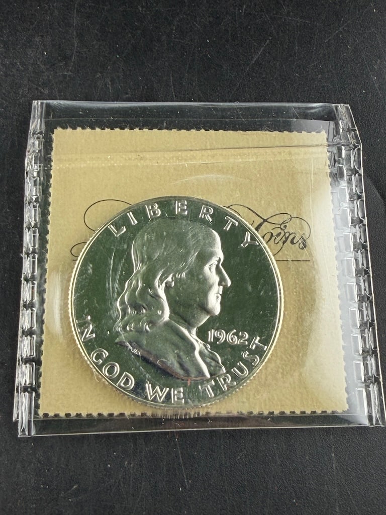 1962 Proof Ben Franklin Silver Half Dollar Grade CH-PROOF-65 (1 of 9)