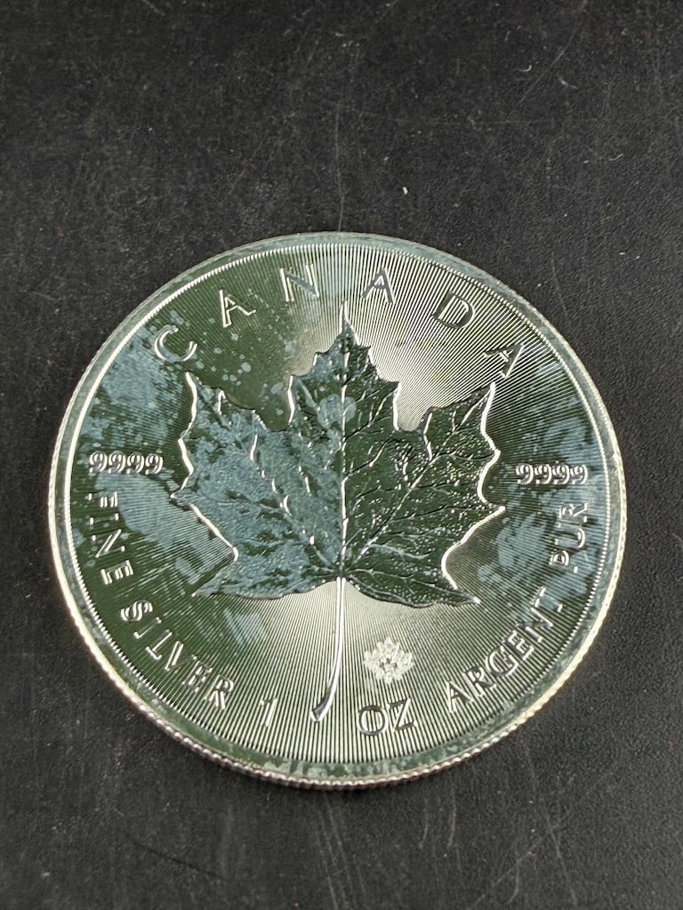 Canada 5 Dollar 1oz .9999 Fine Silver Maple Leaf (1 of 6)