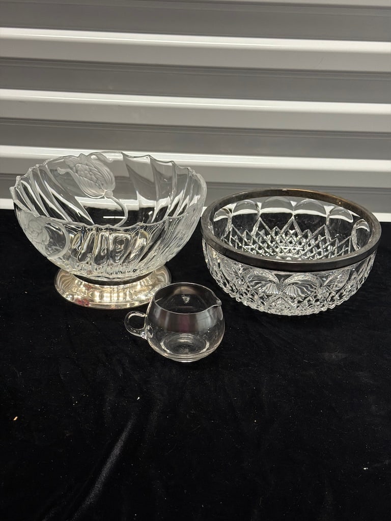 6-Pc Mid-Century & Vintage Tableware Lot, Dorothy Thorpe & Cut Crystal LF (1 of 7)