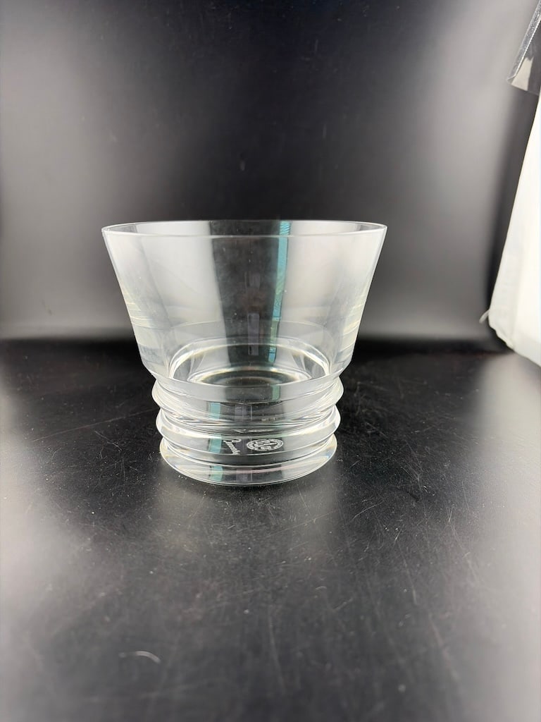 Baccarat France "Vega" Clear Crystal Old Fashioned Whiskey Tumbler Glass. TH (1 of 5)
