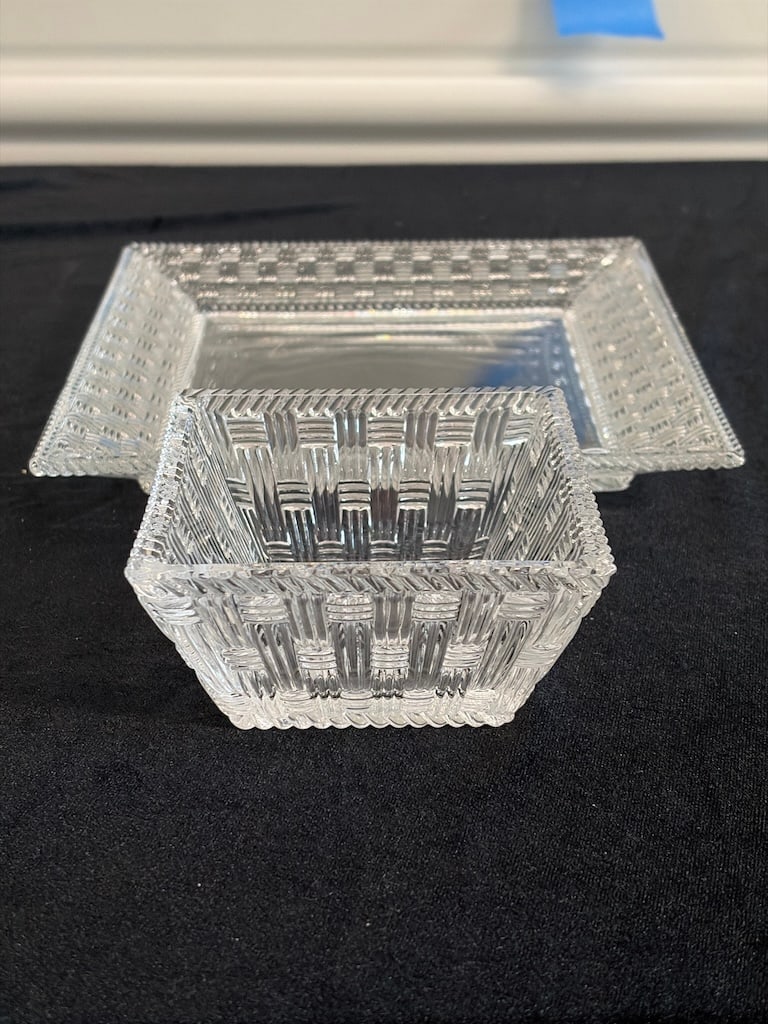 Vintage Tiffany & Co. Clear Glass Serving Dishes - Set of 2 (1 of 5)