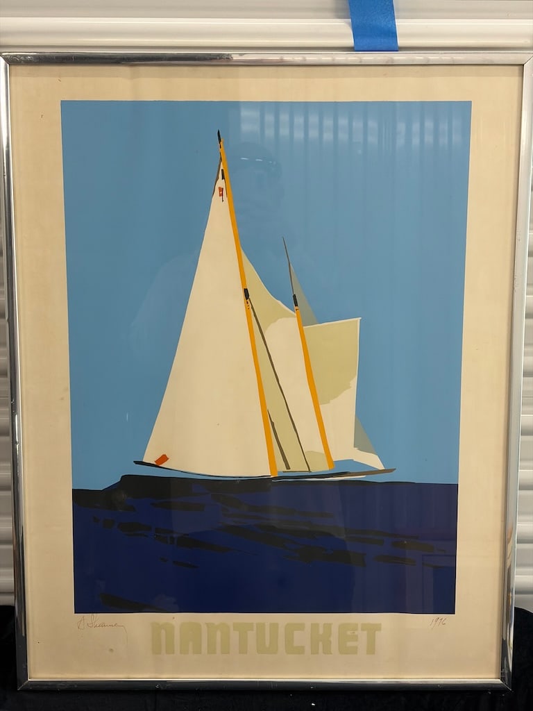 Vintage Sailboat “Nantucket” Poster 1976 Signed (1 of 5)