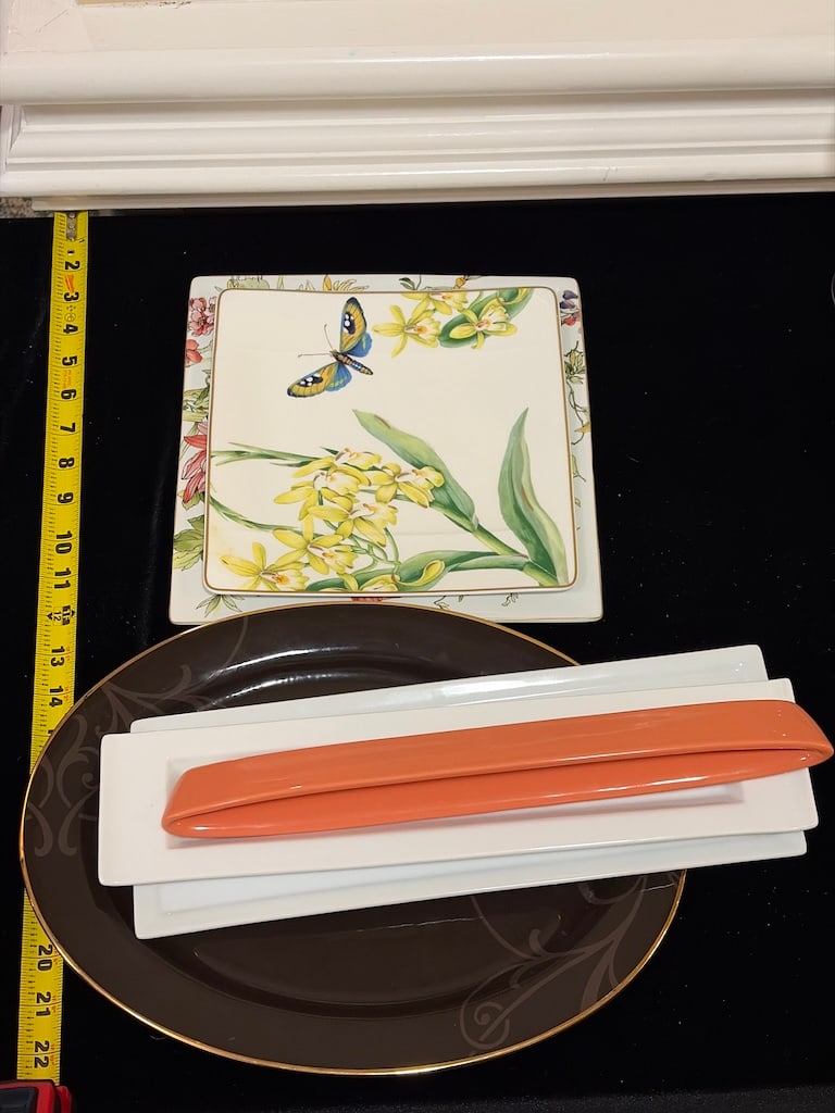Mixed Designer Porcelain Servingware Lot - 2