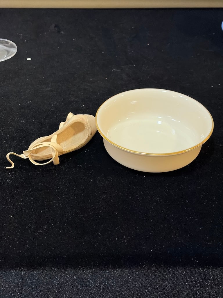 Lenox Gold-Trim Porcelain Bowl & Just the Right Shoe Ballet Slipper (1 of 3)