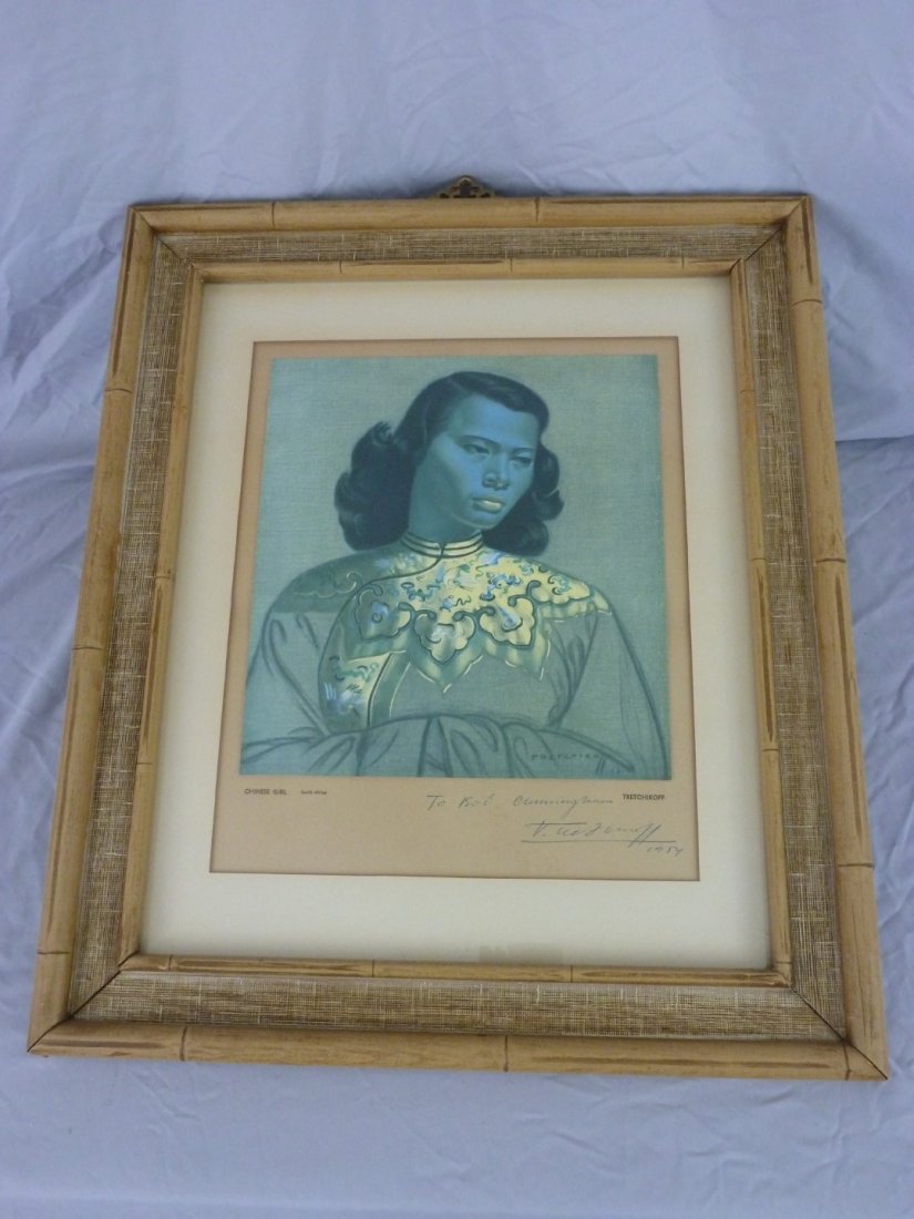 Pair of Artist Signed Prints Entitled "Chinese Girl" (1 of 6)