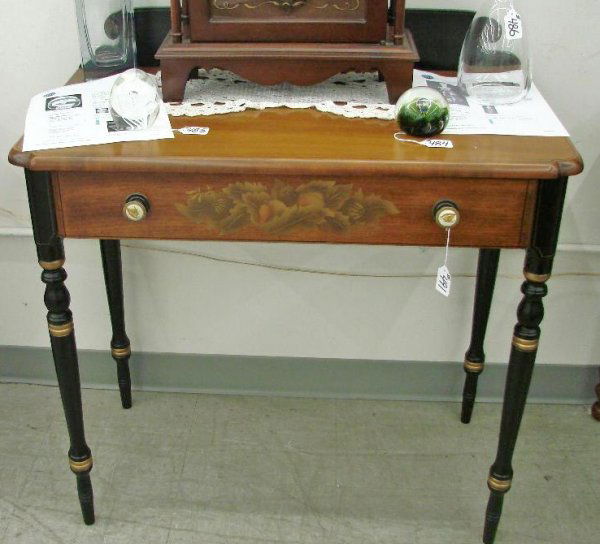 491 Signed Hitchcock Ladies Writing Desk With Single D Feb 27