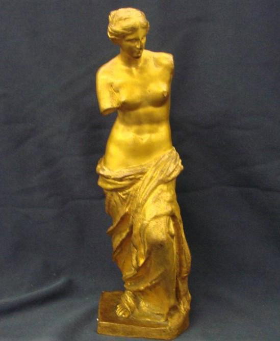 19th C. Dore Bronze Statue of Venus De Milo. Bears: 19th C. Dore Bronze Statue of Venus De Milo. Bears Foundry Mark of Thiebaut Freaus, Paris Foundry mark on Bottom. 7.5"h. Auction Estimate: $200-400.