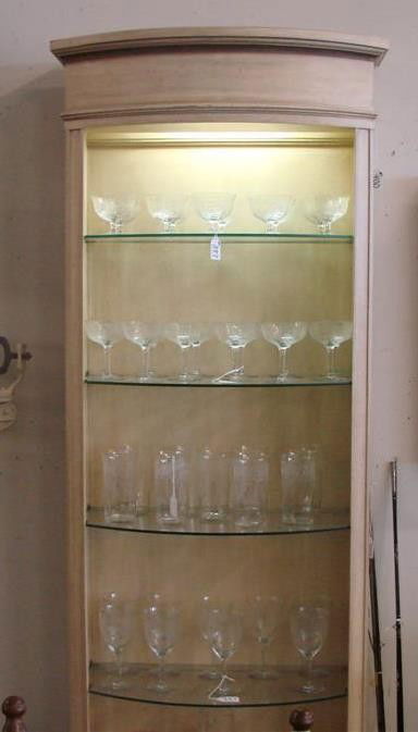 40pcs of Elegant Crystal with Intaglio Cut Designs: 40pcs of Elegant Crystal with Intaglio Cut Designs. Auction Estimate $100-200.