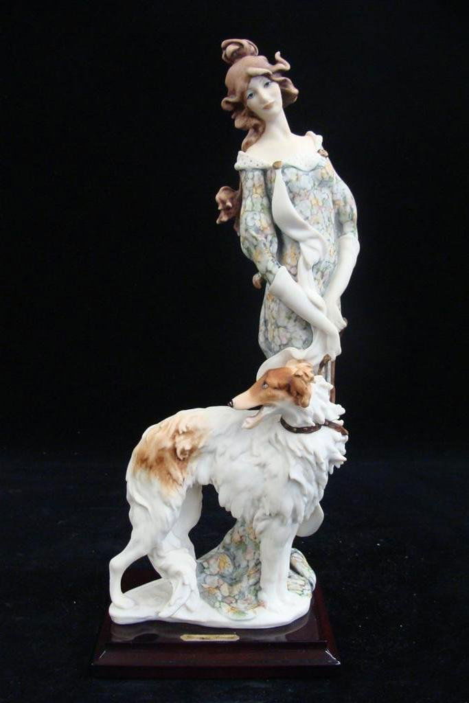 Giuseppe Armani Figurine: Lady with Borzoi #952C. Depic - Mar 30, 2013