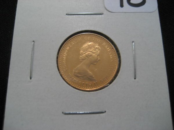Bahamas 1971 ten dollar gold coin