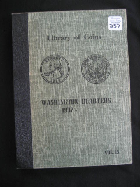Library of coins book "Washington Quarters" com: Library of coins book "Washington Quarters" complete containing eighty quarters from 1932 to 1963.
