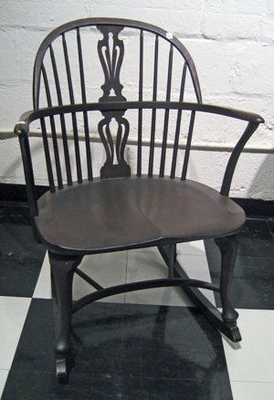 Karpen Bros. Mahogany Windsor Style Rocking Chair