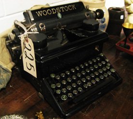 Vintage "Woodstock" type writer in good condition: Vintage "Woodstock" type writer, 10" high, 16" wide - in good condition.