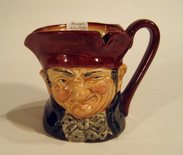 Royal Doulton medium toby mug, "Old Charley" #D6046: Royal Doulton medium toby mug, "Old Charley" #D6046, A" mark, 3-1/2" high.