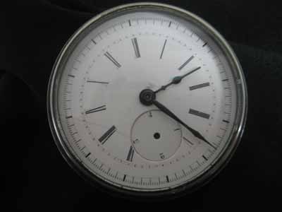 Two open face pocket watches: Two open face pocket watches: unmarked key wind with rear open escapement and Heuer stop watch - The pieces appear to be in working order. However, due to the age, we cannot guarantee the future worki