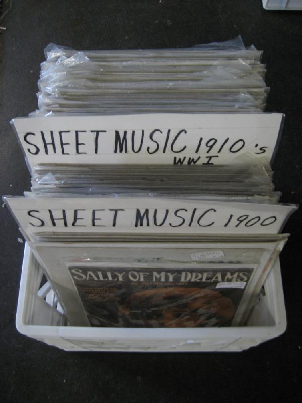 Sheet music: Large collection of early sheet music from 1900 - 1920 all in protective plastic
