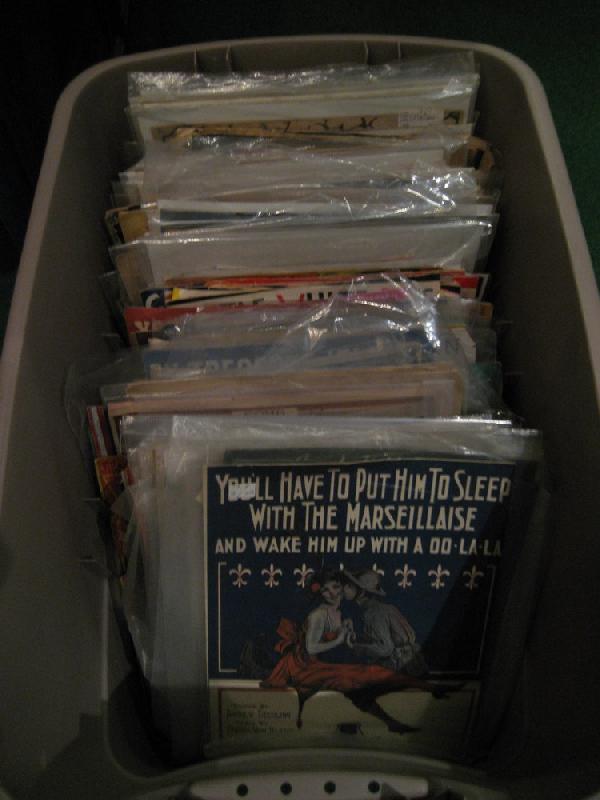 Large collection of miscellaneous early sheet music: Large collection of miscellaneous early sheet music