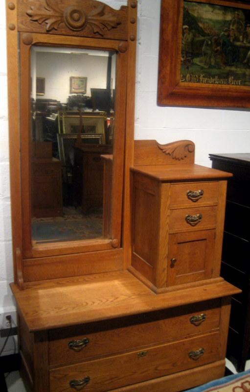 Antique Oak Gentleman's Chest