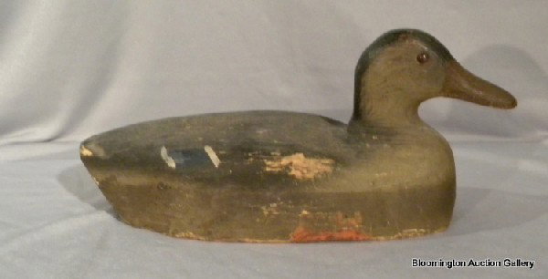 Herters Mallard Hen Duck Decoys. 13" Long- Vintage. som: Herters Mallard Hen Duck Decoy, 13" Long- Vintage, some restoration.