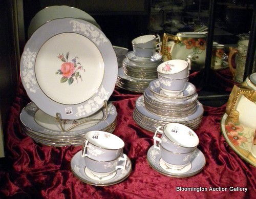 30 Pcs Spode "Maritime Rose" porcelain dinnerware: 30 Pcs Spode "Maritime Rose" porcelain dinnerware: 6 dinner plates, 6 bread plates, 6 bread plates, 6 cups, 6 saucers - Vintage ***PLEASE NOTE, EXPRESS SHIPPING AVAILABLE FOR THIS ITEM: For an additio