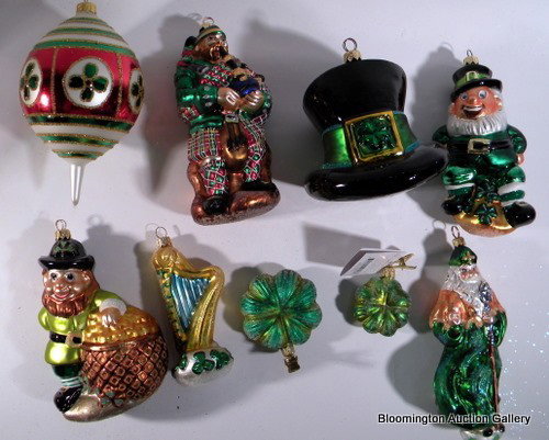 9 Christopher Radko Hand Painted Christmas Ornaments: 9 Christopher Radko Hand Painted Christmas Ornaments w/Original Box