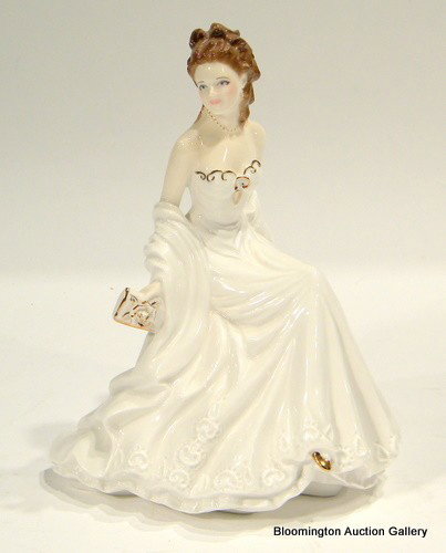Royal Worcester Golden Moments Anniversary Figure: Royal Worcester Golden Moments Anniversary Figure - 7.5" high - vintage