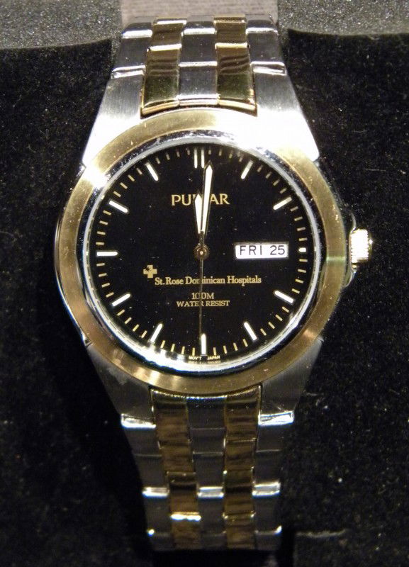 Pulsar men's Wrist Watch: Pulsar men's wrist watch in stainless case and band - Modern