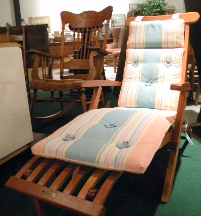 Queen Elizabeth Cruise Ship Deck Chair Lot 19263